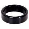 Kiotos Cockring en aluminium Circle 15mm Noir